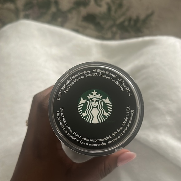 STARBUCKS 2011 20oz traveller cup black silver stars - Picture 4 of 4